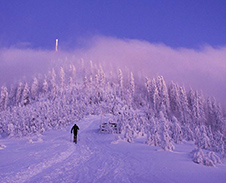 leden 2018: Vzhůru k vrcholu Lysé hory © Foto: René Kajfosz