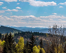 září: Pohled na Malou Fatru z Loučky, Bystřice nad Olší © Foto: Pavel Zubek