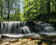 červen: Vodopád Mohelnice © Foto: Petr Pazdírek