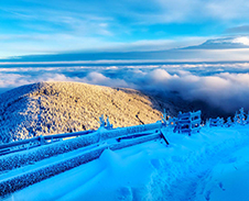prosinec 2020 / leden 2021: Lysá Hora výhled na Malchor © Foto: Josef Frydrych