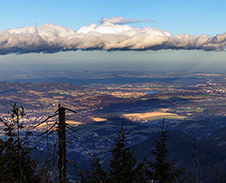 srpen: Lysá Hora výhled na Frýdek Místek © Foto: Josef Frydrych