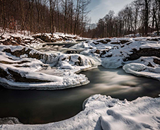 leden: Peřeje Ostravice © Foto: Petr Pazdírek