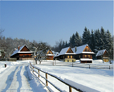 únor: Valašské muzeum v přírodě, Rožnov pod Radhoštěm © Foto: Stanislava Močigembová