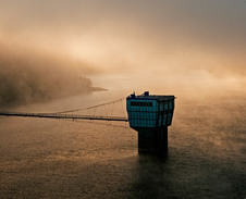 únor: Vodní dílo Šance, Ostravice © Foto: Petr Pazdírek