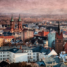 duben: Ostrava - pohled z ostravského mrakodrapu